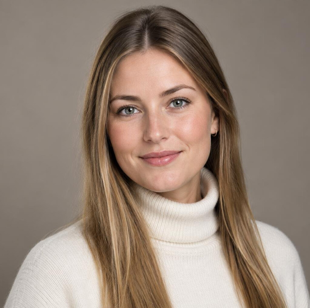 Studio portrait of a young German woman researcher
